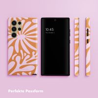 Selencia Vivid Back Cover Samsung Galaxy S24 Ultra - Modern Bloom Pink