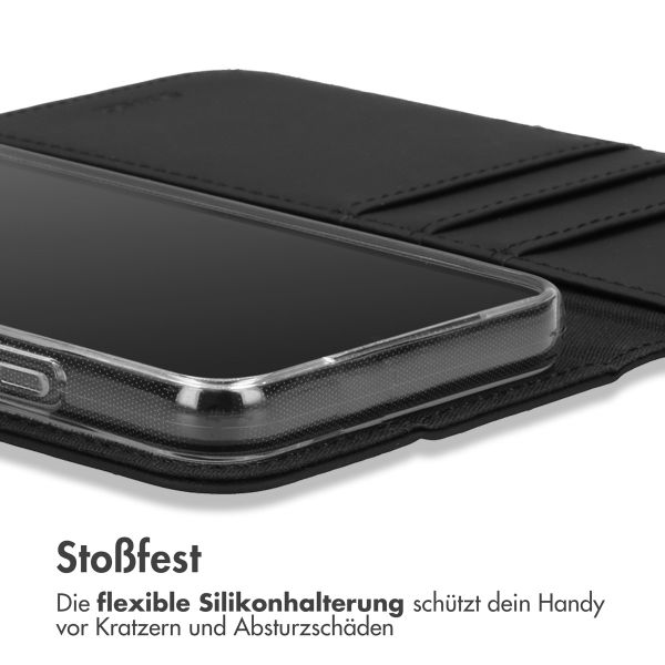 Accezz Wallet TPU Klapphülle iPhone 16e - Schwarz