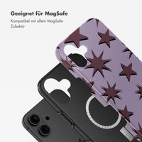 Selencia Vivid Tough Back Cover MagSafe für das iPhone 16 - Stars Plum Lilac