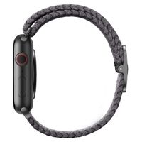 Uniq Aspen Geflochtenes Armband für das  Apple Watch Series 1 t/m 11 / SE / Ultra (44/45/46/49 mm) - Granite Grey