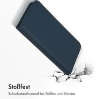 Accezz Premium Leather Slim Klapphülle für das iPhone 15 Pro Max - Dunkelblau