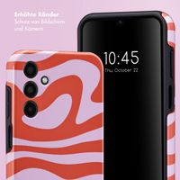 Selencia Vivid Tough Back Cover für das Samsung Galaxy A15 (5G/4G) - Dream Swirl Pink