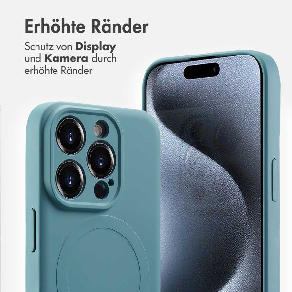 imoshion Color Back Cover mit MagSafe Apple iPhone 15 Pro - Smoke Green
