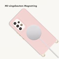Selencia Rivièra Backcover mit MagSafe mit abnehmbaren Haken Samsung Galaxy A53 - Sorbet Pink