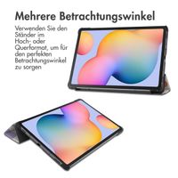 imoshion Design Trifold Klapphülle für das Samsung Galaxy Tab S6 Lite (2020/2022/2024) - Flower Distance