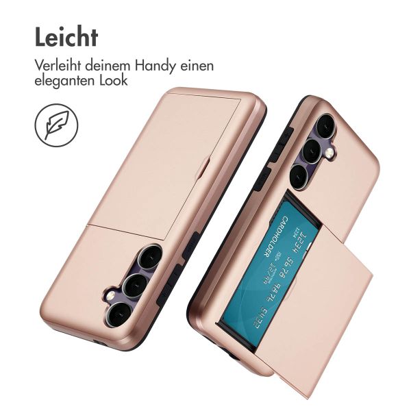 imoshion Backcover mit Kartenfach für das Samsung Galaxy S24 FE - Rose Gold