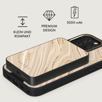 Burga Magnetische Powerbank 5.000 mAh - Geeignet für MagSafe und Qi2 - Full Glam / Gunmetal