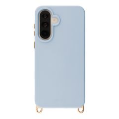 Selencia Rivièra Backcover mit MagSafe mit abnehmbaren Haken Samsung Galaxy A36 / A56 - Powder Blue