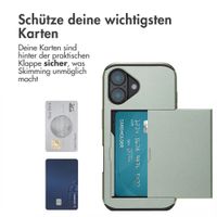imoshion Backcover mit Kartenfach Apple iPhone 16 - Grün