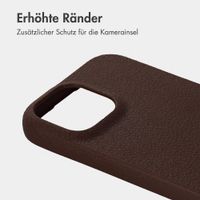 imoshion Texture Backcover Apple iPhone 14 Pro - Dunkelbraun