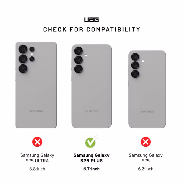 UAG Essential Armor MagSafe Samsung Galaxy S25 Plus - Schwarz