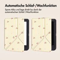 imoshion Design Klappbare Klapphülle Kobo Clara Colour / BW - Garden Stripes