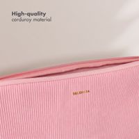Selencia Cord Laptop Hülle 15-16 Zoll - Laptop Sleeve - Soft Blush