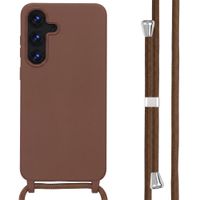imoshion SilikonHülle mit Band Samsung Galaxy S25 FE - Braun