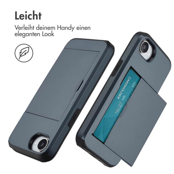 imoshion Backcover mit Kartenfach iPhone 16e - Dunkelblau