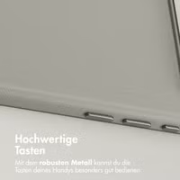 Accezz MagSafe Leather Backcover Apple iPhone Air - Light Grey