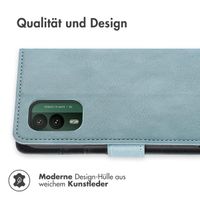 imoshion Luxuriöse Klapphülle für das Nokia XR21 - Hellblau