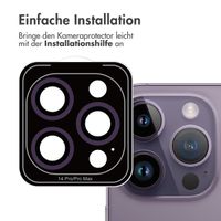 imoshion ﻿2er-Pack Objektivschutz für Kamera für das iPhone 14 Pro / 14 Pro Max - Violett