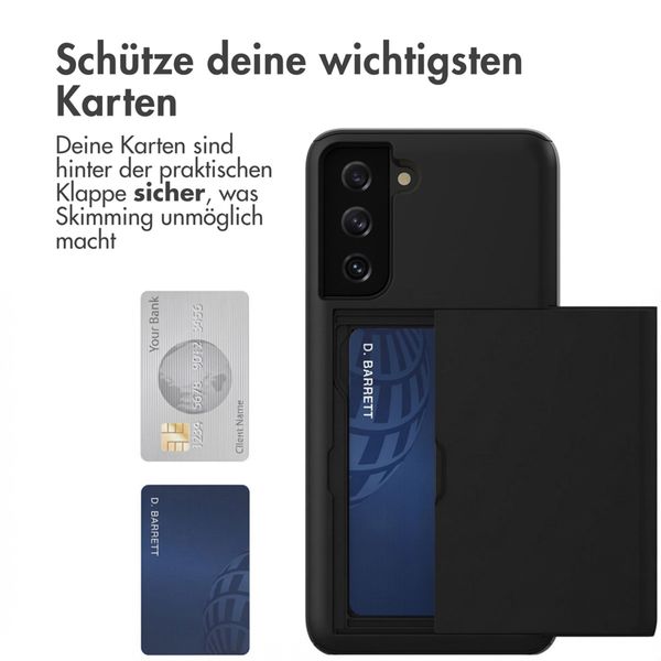 imoshion Backcover mit Kartenfach Samsung Galaxy S21 - Schwarz
