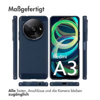 imoshion Brushed Back Cover Xiaomi Redmi A3 - Dunkelblau