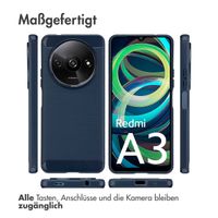 imoshion Brushed Back Cover für das Xiaomi Redmi A3 - Dunkelblau