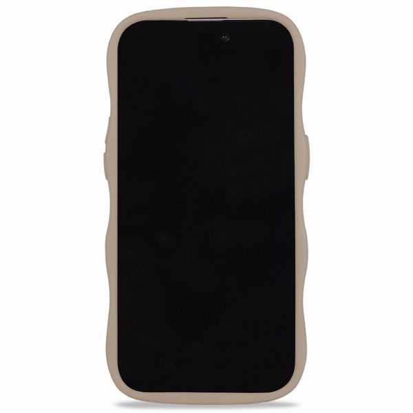Holdit Wavy Case Apple iPhone 14 Pro Max - Mocha Brown / Transparent