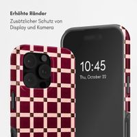 Selencia Vivid Back Cover Apple iPhone 16 Pro - Check This Burgundy