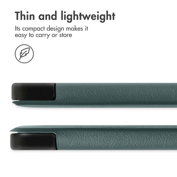 imoshion Trifold Klapphülle Samsung Galaxy Tab A11 Plus - Dunkelgrün