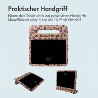imoshion Kinder­sicheres Design Backcover mit Griff Apple iPad 11 (2025) 11 Zoll A16 / iPad 10 (2022) 10.9 Zoll - Panthermuster