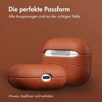 Accezz Echtleder Case  Apple Airpods 3 - Cognac