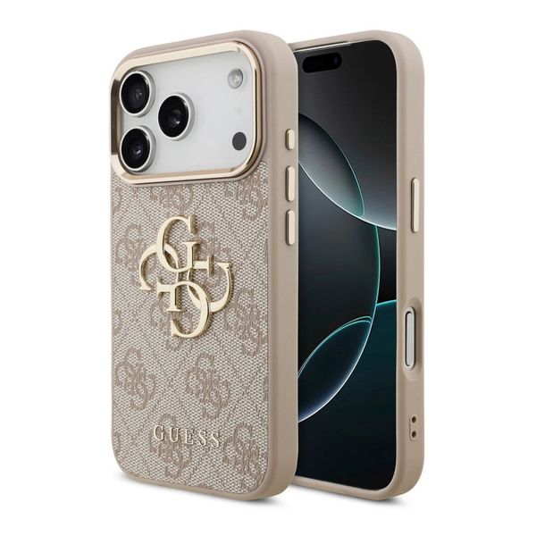 Guess 4G Metal Logo Back Cover Apple iPhone 18 Pro Max / 17 Pro Max - Pink