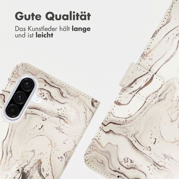 imoshion Design Klapphülle Samsung Galaxy A36 - Sandy Marble