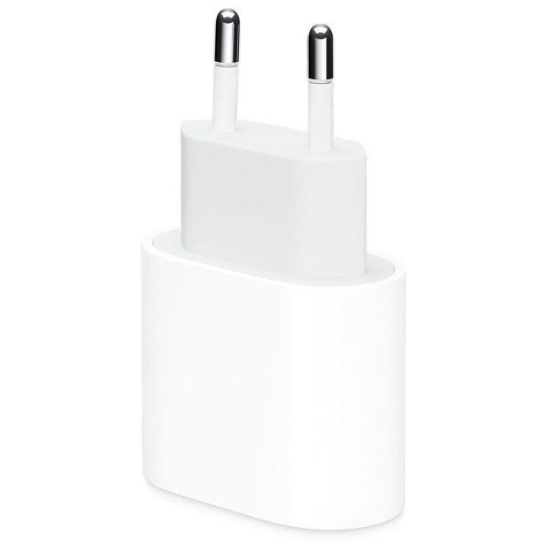 Apple Original USB-C Power Adapter 20 Watt + Original USB-C auf USB-C Ladekabel - 2 Meter - Weiß