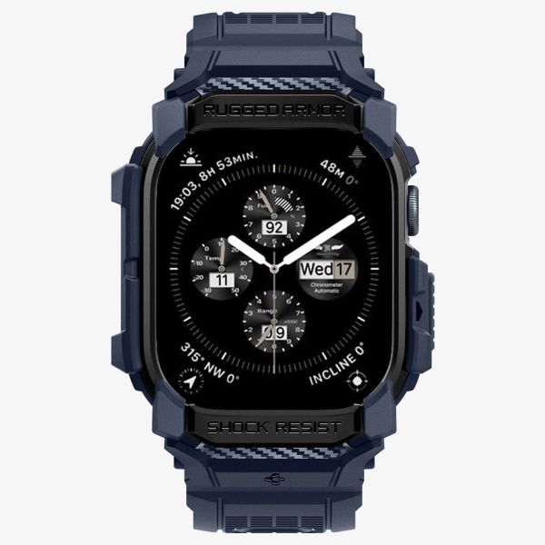 Spigen Rugged Armor™ Pro Case für Apple Watch 10 - 46 mm - Navy Blue