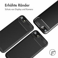 imoshion Carbon-Hülle für das iPhone SE (2020 / 2022) 8 / 7 - Schwarz