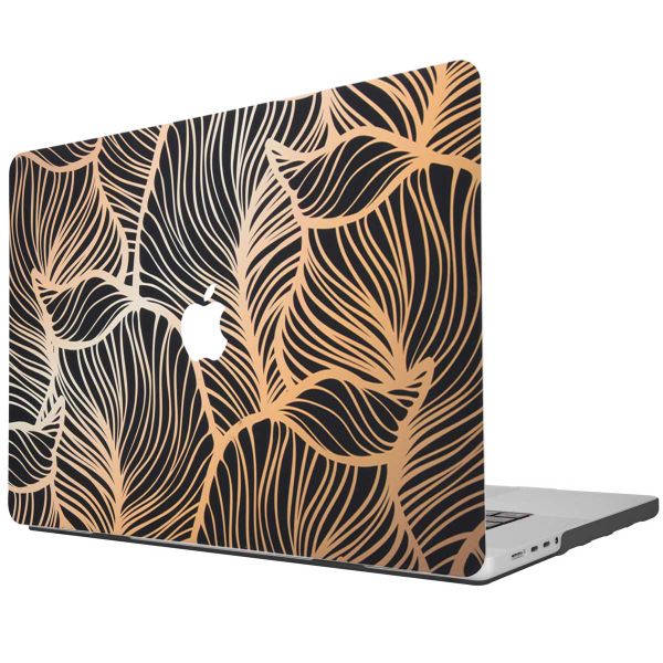 imoshion Design Laptop Cover für das MacBook Pro 16 Zoll (2021 / 2023 M3 chip / 2024 M4 chip) - A2485 / A2780 / A2991 / A3186 / A3403 - Golden Leaves