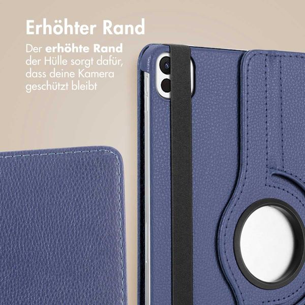 imoshion 360° drehbare Klapphülle Apple iPad Air 11 Zoll (2026) M4 / (2025) M3 / (2024) M2 / Air 5 (2022) / Air 4 (2020) / Pro 11 (2018/2020) - Dunkelblau