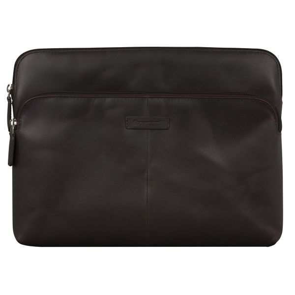 dbramante1928 Skagen Pro+ Sleeve - Laptop Hülle 13 Zoll - Laptop Sleeve - Echtes Leder - Apple MacBook Pro 13 Zoll / Air 13 Zoll - Hunter Dark