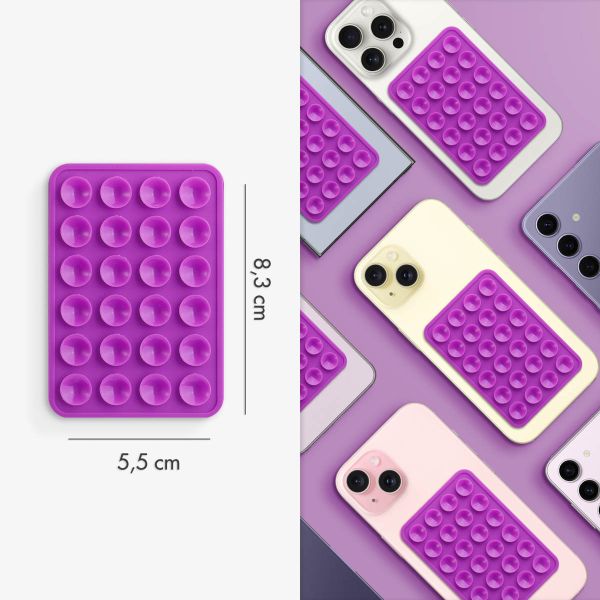 Selencia ﻿2er-Pack Telefonhalter Saugnapf - Violett