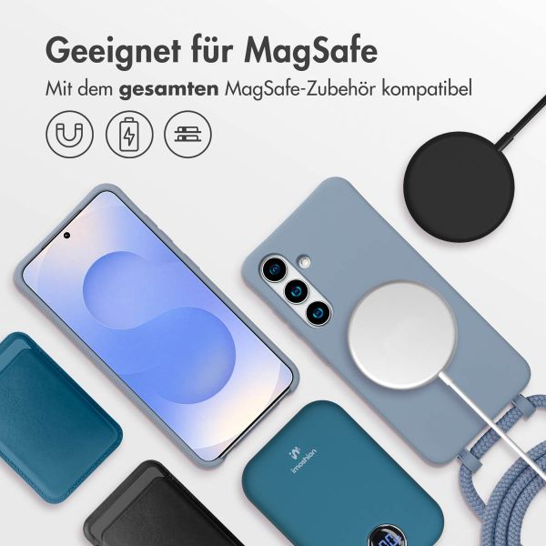 imoshion Color Backcover mit abnehmbarem Handykette und MagSafe Samsung Galaxy S24 / S25 - Ash Blue