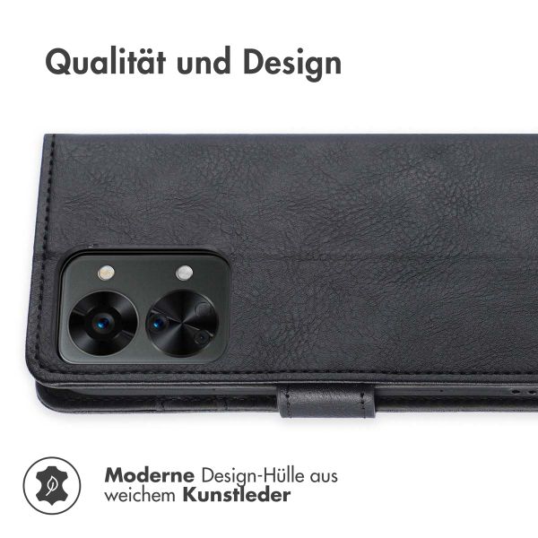 imoshion Luxuriöse Klapphülle OnePlus Nord 2T - Schwarz