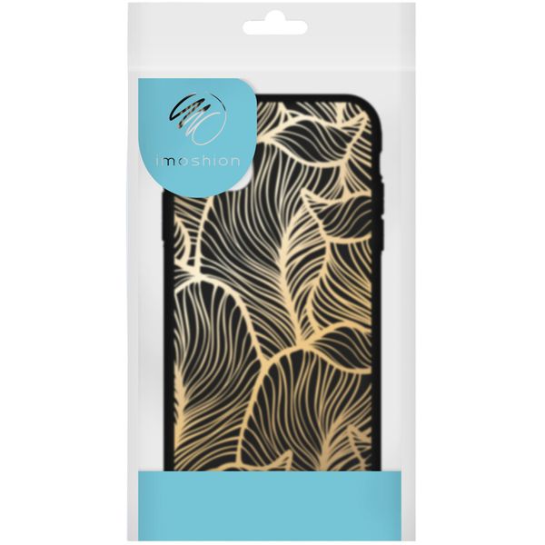 imoshion Design Hülle Samsung Galaxy A12 - Golden Leaves