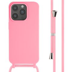 imoshion SilikonHülle mit Band Apple iPhone 15 Pro - Rosa