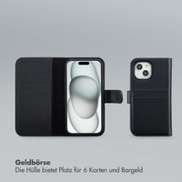 Selencia Olyn Abnehmbare Bookcase mit MagSafe Apple iPhone 15 - Schwarz