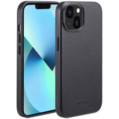 Accezz MagSafe Leather Backcover für das Apple iPhone 13 - Onyx Black