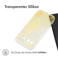 imoshion Design Hülle Google Pixel 9A - Golden Leaves Transparent