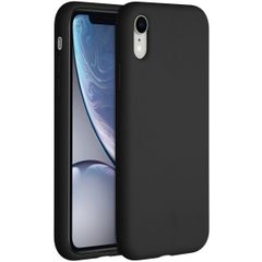 Accezz Liquid Silikoncase iPhone Xr - Schwarz