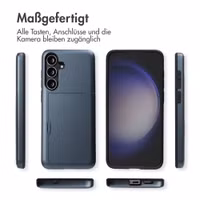 imoshion Backcover mit Kartenfach Samsung Galaxy S25 FE - Dunkelblau
