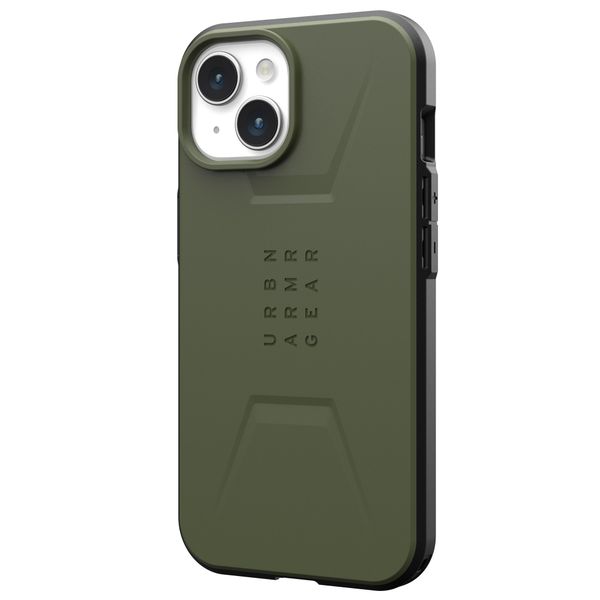 UAG Civilian Backcover MagSafe für das iPhone 15 - Olive Drab