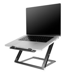 Accezz Origami Laptop Stand - Laptopständer - Verstellbar und faltbar - Universal - Dunkelgrau